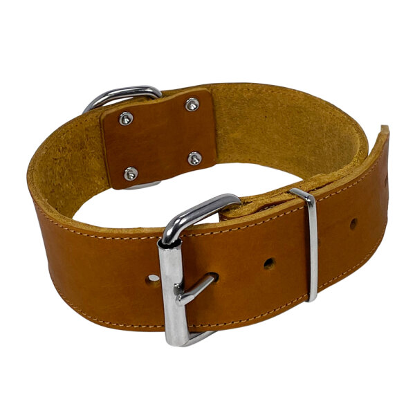 NOBBY Halsband "TABIL" extra breit cognac 75 cm (59-69 cm), 50 mm