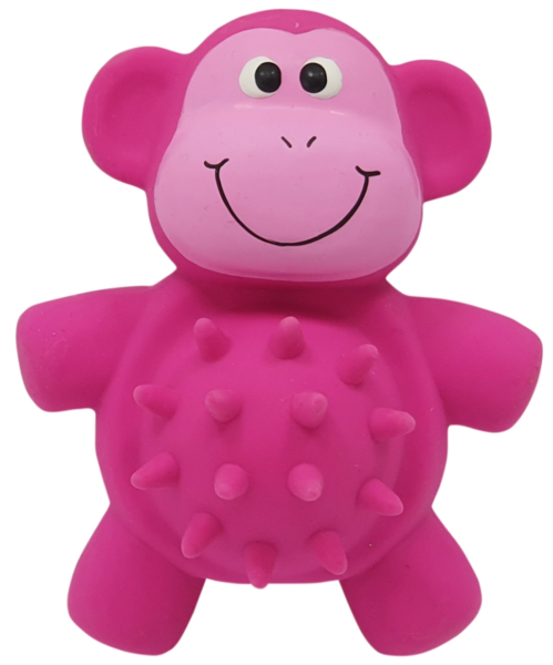 NOBBY Latex Affe, pink, 13,5 cm