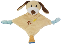 NOBBY Plüsch Hund, beige, 24 x 27  cm