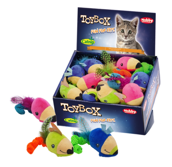 NOBBY Plüschmaus, bunt, 8 cm