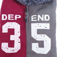 NOBBY Hundemantel "DEPEND" rot-grau 48 cm