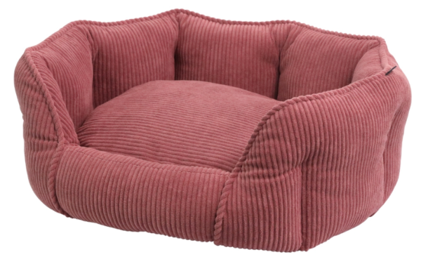 NOBBY Komfortbett oval "Salia", berry, 45 x 40 x 19 cm