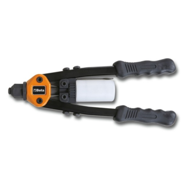 BETA Nietzange, Kraftmodell, kompakt, mit 5 auswechselbaren Mundstücken für Nieten