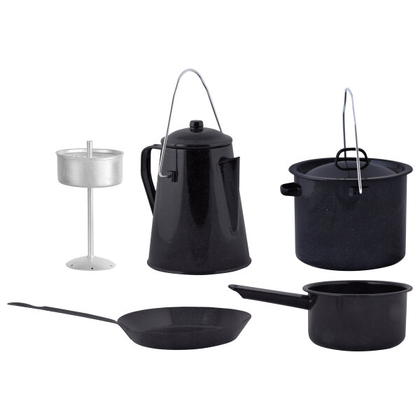 ESSCHERT DESIGN Outdoor Kochset für Camping, 4-teilig