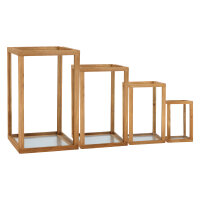 ESSCHERT DESIGN Holzlaternen, 4er-Set