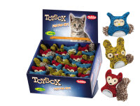 NOBBY Stofftiere mit Plüsch und Catnip, 7,5 cm