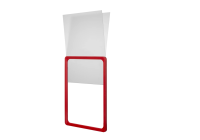 U-Tasche aus Hartfolie für Plakatrahmen, Aufschrift...