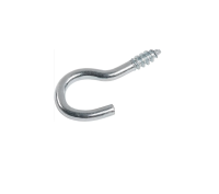 Schraubhaken Gebogen Ø 4,0 mm x 50 mm verzinkt 5...