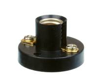 Fassung E10, 12V, Kunststoffsockel, schwarz, 5er Set