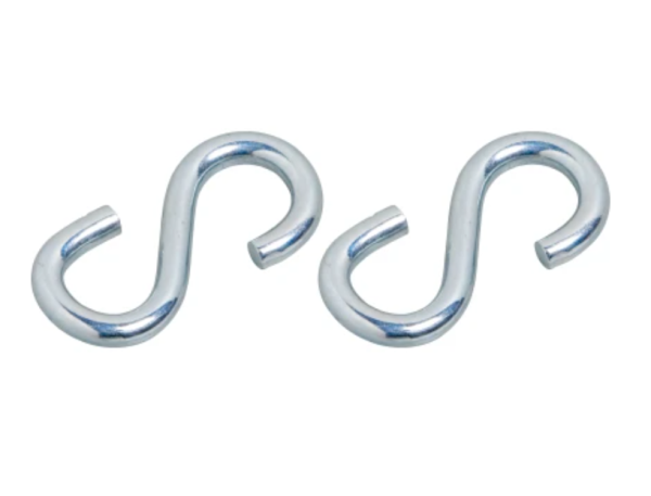 S-Haken Verzinkt 55 mm x 25 mm x Ø 6mm 2 Stück