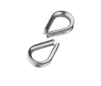 Kausche Edelstahl 2 - 4 mm 2 Stück