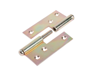 Aushebescharnier Links Gelb Verzinkt 80 mm x 65 mm