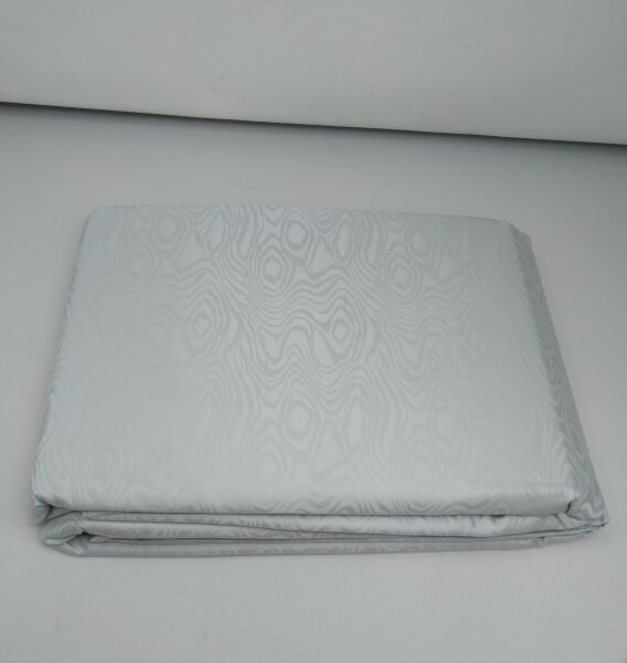 Satty Satin - Bettwäsche, hellgrau mit Muster, 160 x 200 cm