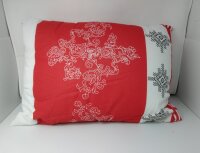 Sleepy Kissen, rot / weiß / schwarz , 50 x 70 cm