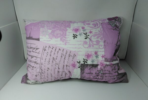 Sleepy Kissen, lila / weiß, 50 x 70 cm