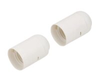 Lampenfassung E27 Weiß 2 Stück