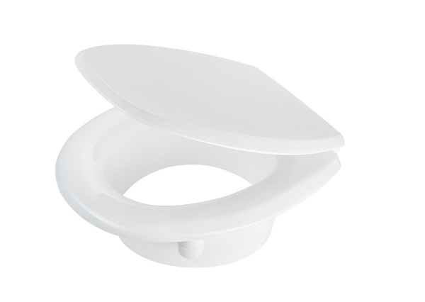 KAN 2001 WC-Sitz mit Holzkern weiss 5cm erhöht - FSC® mix