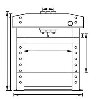 UNICRAFT Hydraulische Werkstattpresse WPP 10 TE