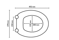 WC-Sitz Xingu Duroplast Weiß