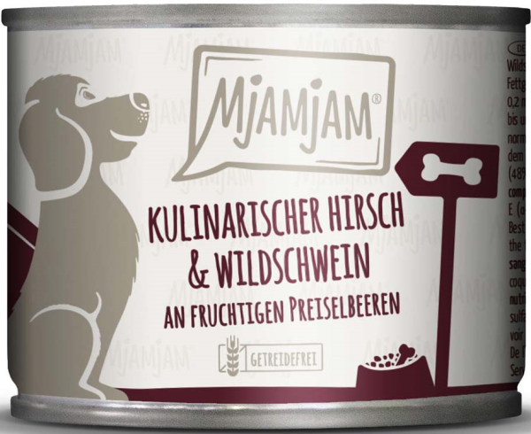 Hunde - Nassfutter MJAMJAM Dog Adult Hirsch & Wildschwein