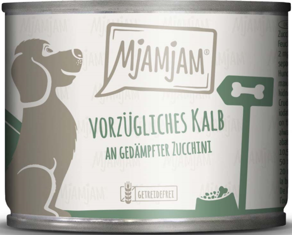 Hunde - Nassfutter MJAMJAM Dog Adult Kalb & Zucchini