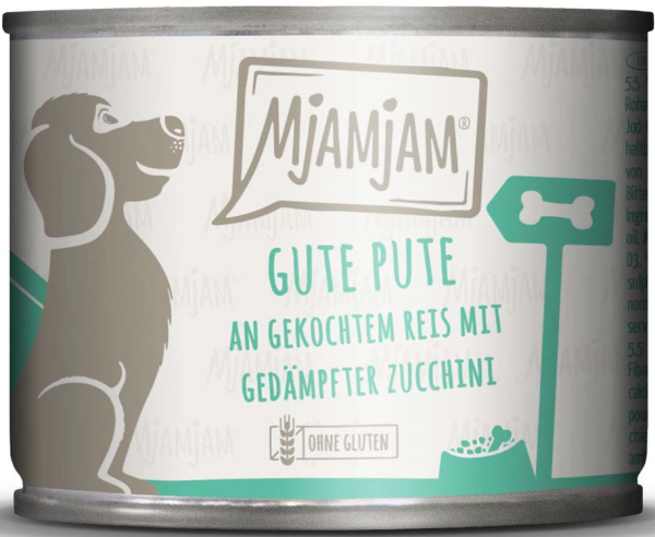 Hunde - Nassfutter MJAMJAM Dog Adult Pute & Reis