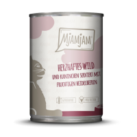 Katzen - Nassfutter MjAMjAM Adult Herzhaftes Wild & Kaninchen an fruchtigen Heidelbeeren