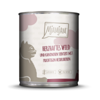 Katzen - Nassfutter MjAMjAM Adult Herzhaftes Wild & Kaninchen an fruchtigen Heidelbeeren