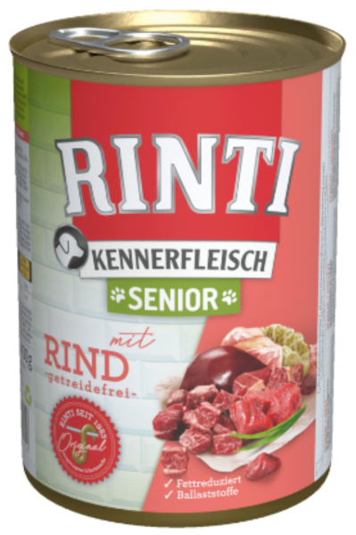 Hunde - Nassfutter RINTI Senior Kennerfleisch mit Rind