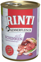 Hunde - Nassfutter RINTI Adult Kennerfleisch mit Schinken