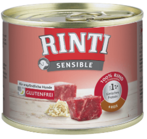 Hunde - Nassfutter RINTI Adult Sensible Rind & Reis