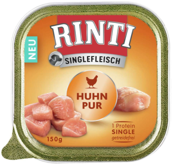 Hunde - Nassfutter RINTI Adult Singlefleisch Huhn Pur