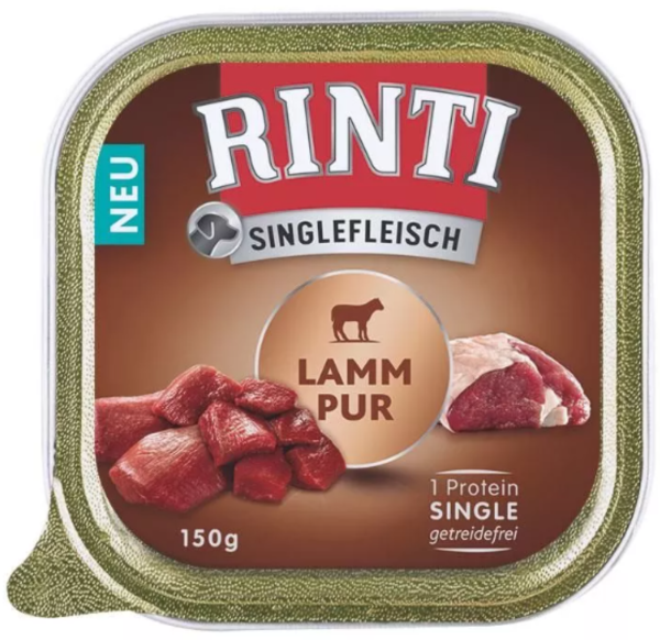 Hunde - Nassfutter RINTI Adult Singlefleisch Lamm Pur