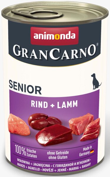 Hunde - Nassfutter ANIMONDA GranCarno Senior Rind + Lamm