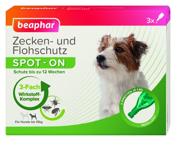 BEAPHAR Zecken- und Flohschutz SPOT-ON für Hunde