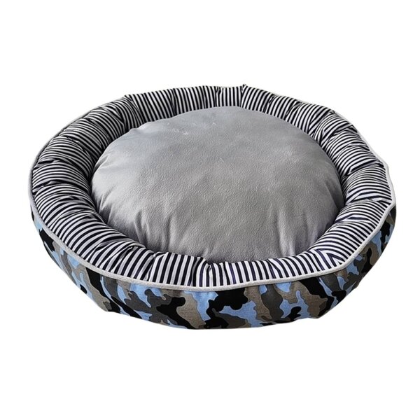 NOBBY Komfortbett Donut "ELIO", blau camouflage