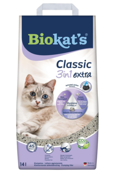 BIOKAT´S Classic 3 in1 extra Katzenstreu, 14 L