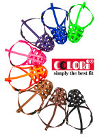 Muzzleking COLORI Biothane-Maulkorb, braun, Pittbull 3 ( 38 / 8 cm )