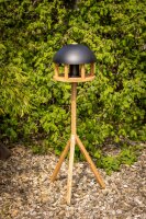 ESSCHERT DESIGN Futterhaus aus Eiche mit Silo