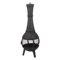 ESSCHERT DESIGN Terrassenofen aus Gusseisen mit Gitter