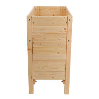 ESSCHERT DESIGN Hochbeet mit Aufbewahrungsfach, natur