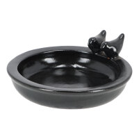 ESSCHERT DESIGN Vogeltränke aus Keramik, schwarz