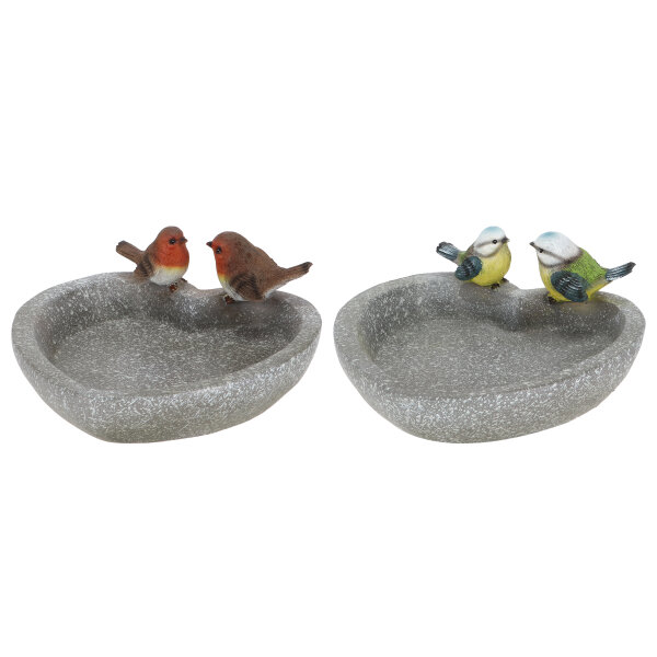 ESSCHERT DESIGN Herzförmiges Vogelbad