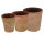ESSCHERT DESIGN Töpfe "Aged Terracotta" rund, S, 3er Set