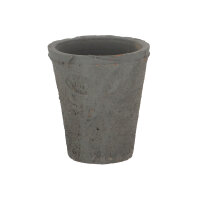 ESSCHERT DESIGN Terracotta Blumentöpfe, anthrazit, 3er Set