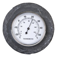 ESSCHERT DESIGN Thermometer mit Schieferrand, rund
