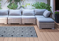 ESSCHERT DESIGN Outdoor-Teppich in Diamond Grafik, 120 x 186 cm