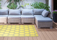 ESSCHERT DESIGN Outdoor-Teppich Wabenmuster, 120 x 186 cm