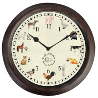 ESSCHERT DESIGN Uhr mit Bauernhoftiergeräuschen,...