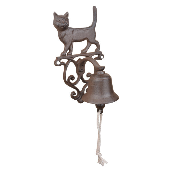 ESSCHERT DESIGN Türglocke "Katze" aus Gusseisen